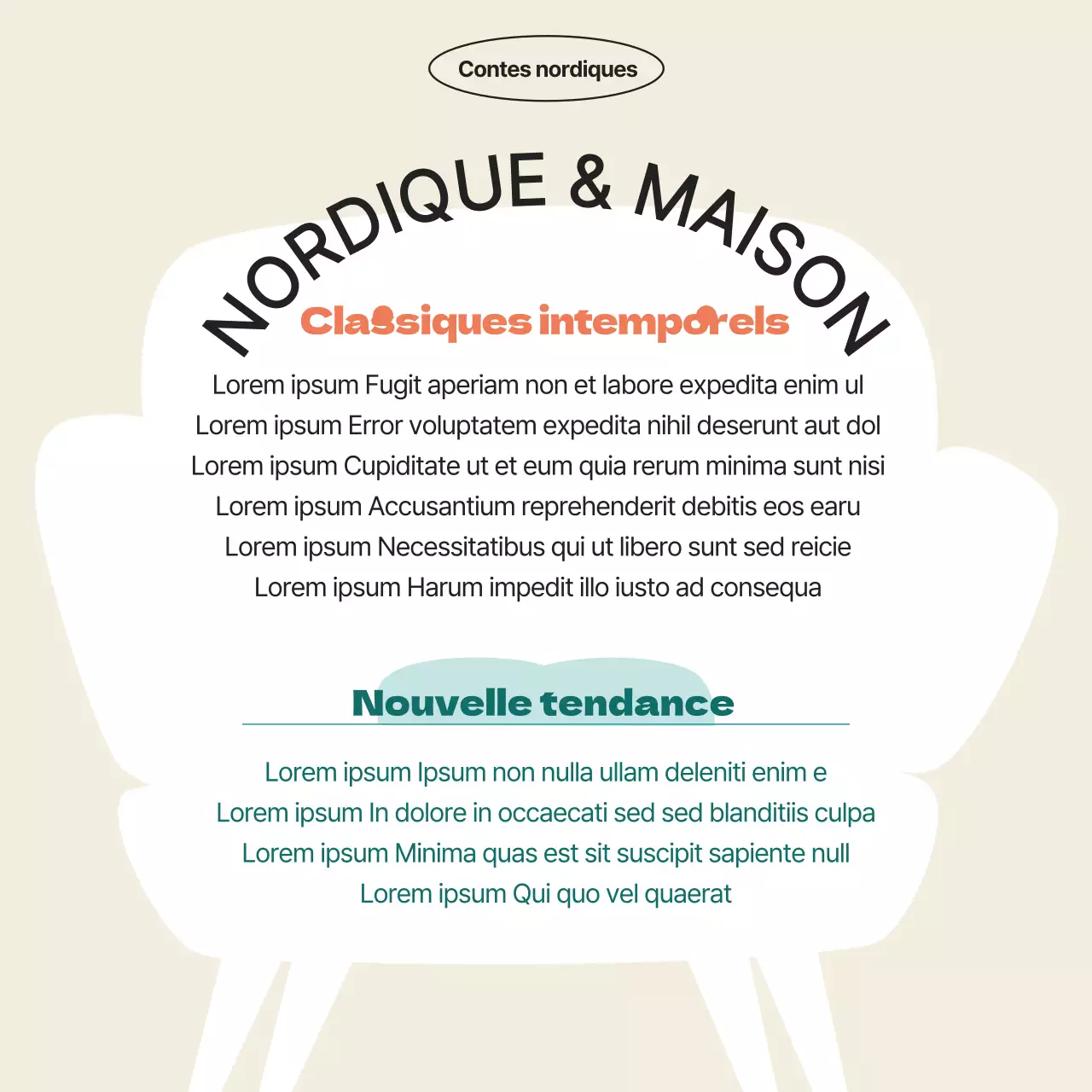 Une sélection d'intérieurs épurés et apaisants en orange vintage.