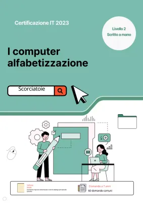 Copertina Cyber-cool menta e bianca per la certificazione del computer