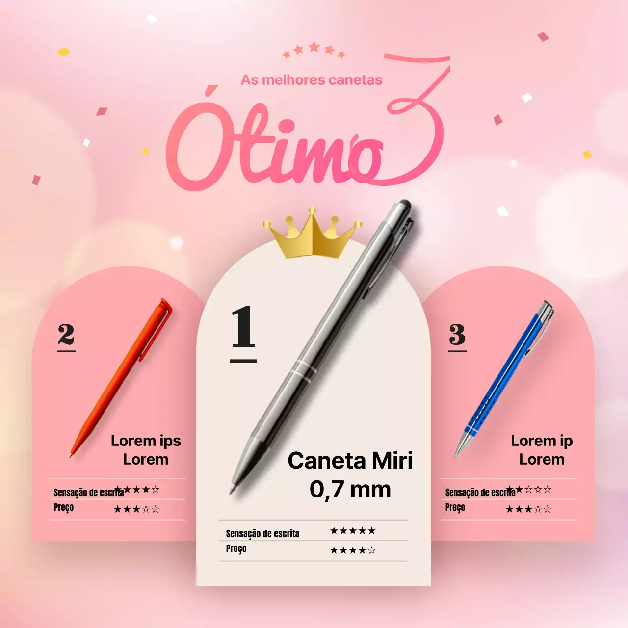 As 3 melhores canetas esferográficas cor-de-rosa e bonitas para escrever a vida