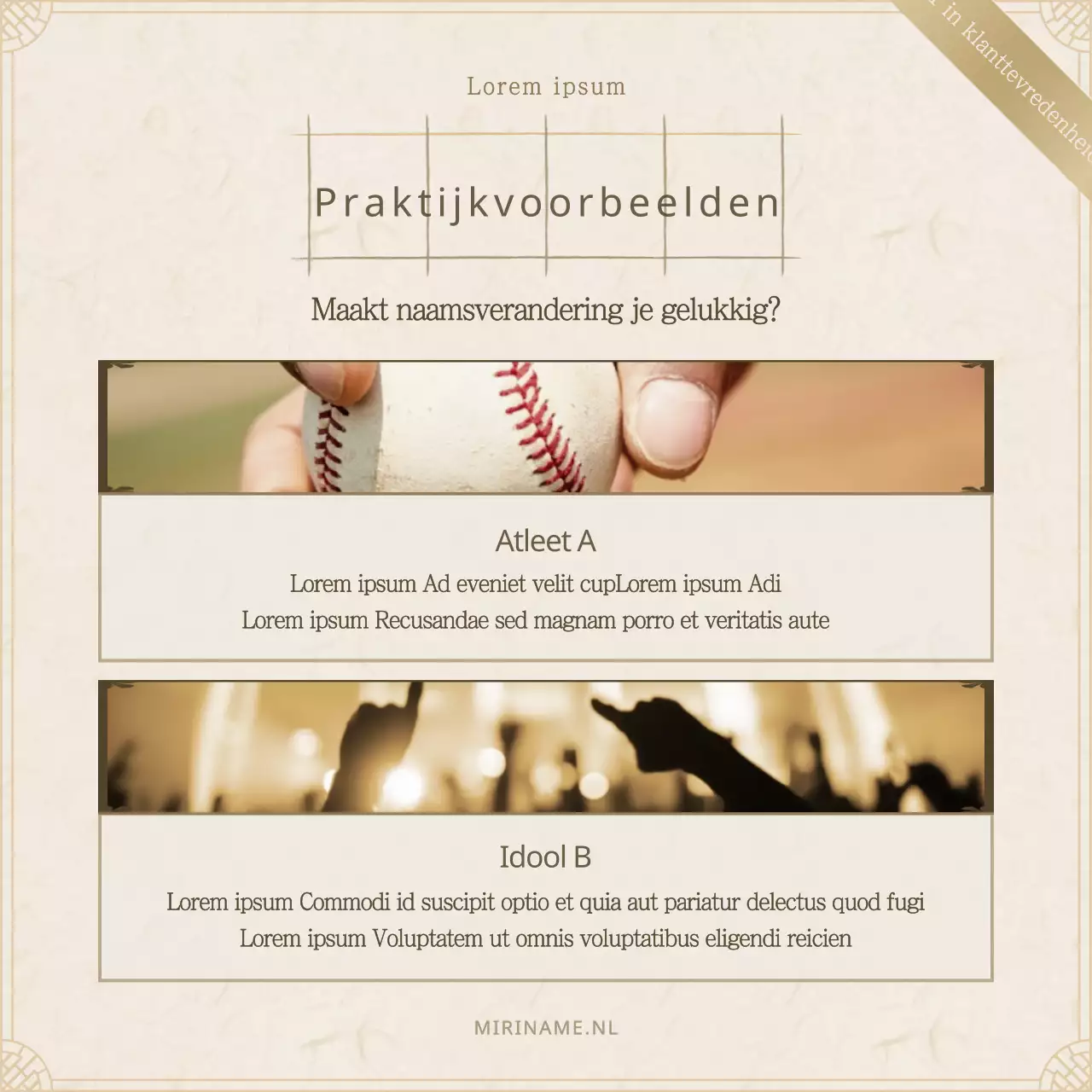 Een zwart en bruin professioneel statementologieverhaal