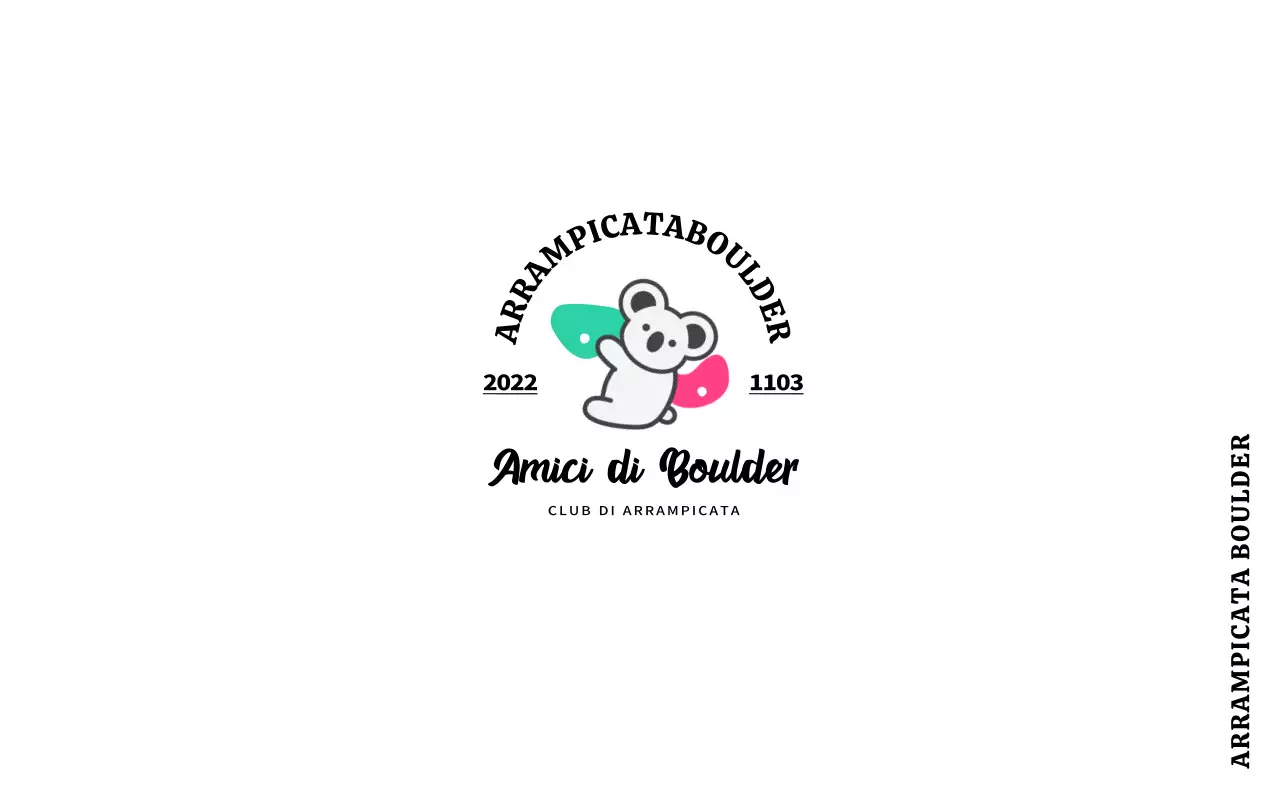 Un semplice e simpatico club di arrampicata con colori e koala colorati