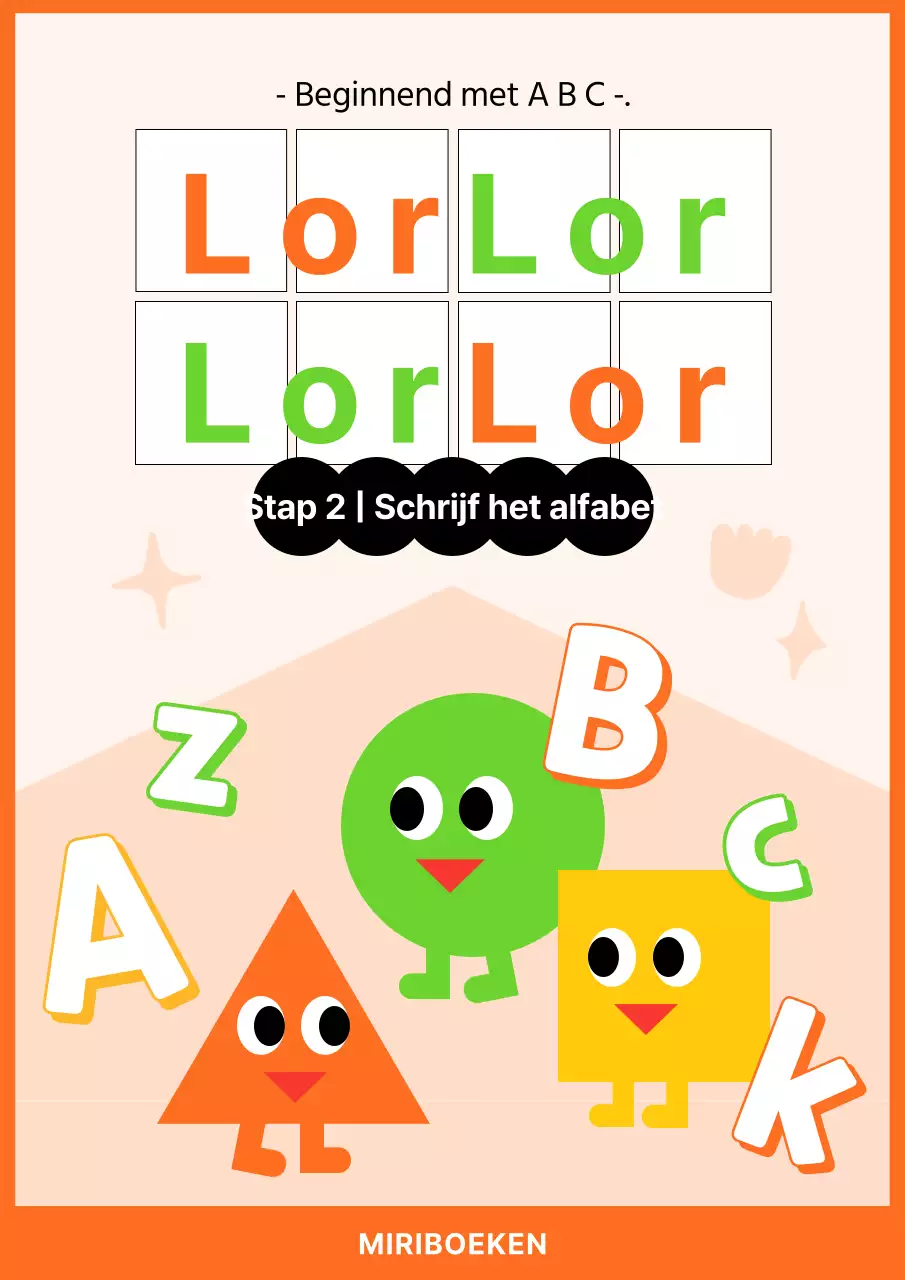 Kitscherige oranje en chartreuse kinderboekomslag