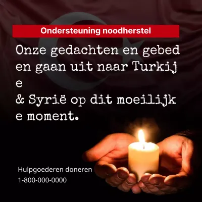 Donkere kaars verwarmende opluchting aankondiging