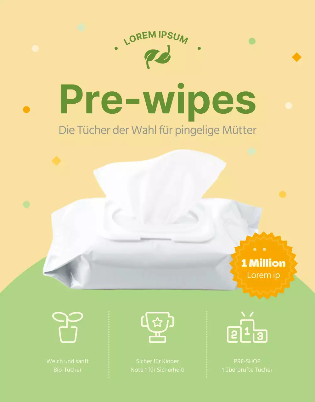 Einfache gelbe und chartreuse Tücher erklärt