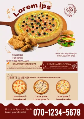 Pizza zum halben Preis