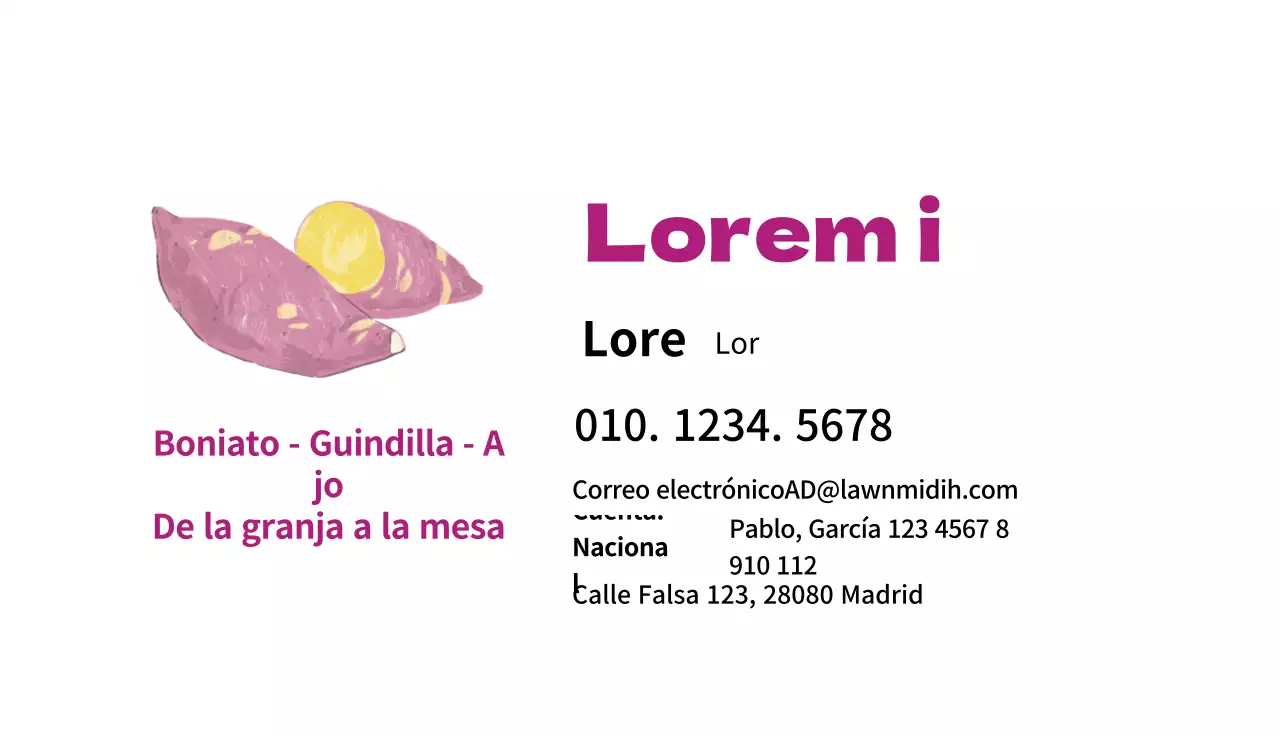 Bonita granja con ilustraciones en rosa