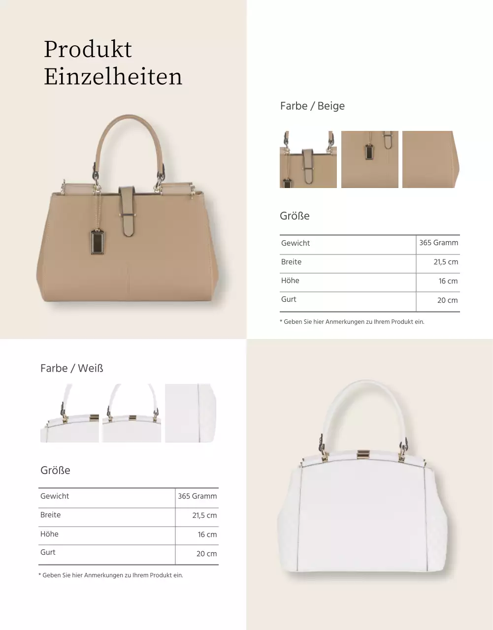 Eine sentimentale vegane Tasche in zartem Elfenbein Erfahren Sie mehr