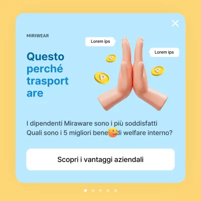 Presentazione del benessere aziendale giallo e azzurro