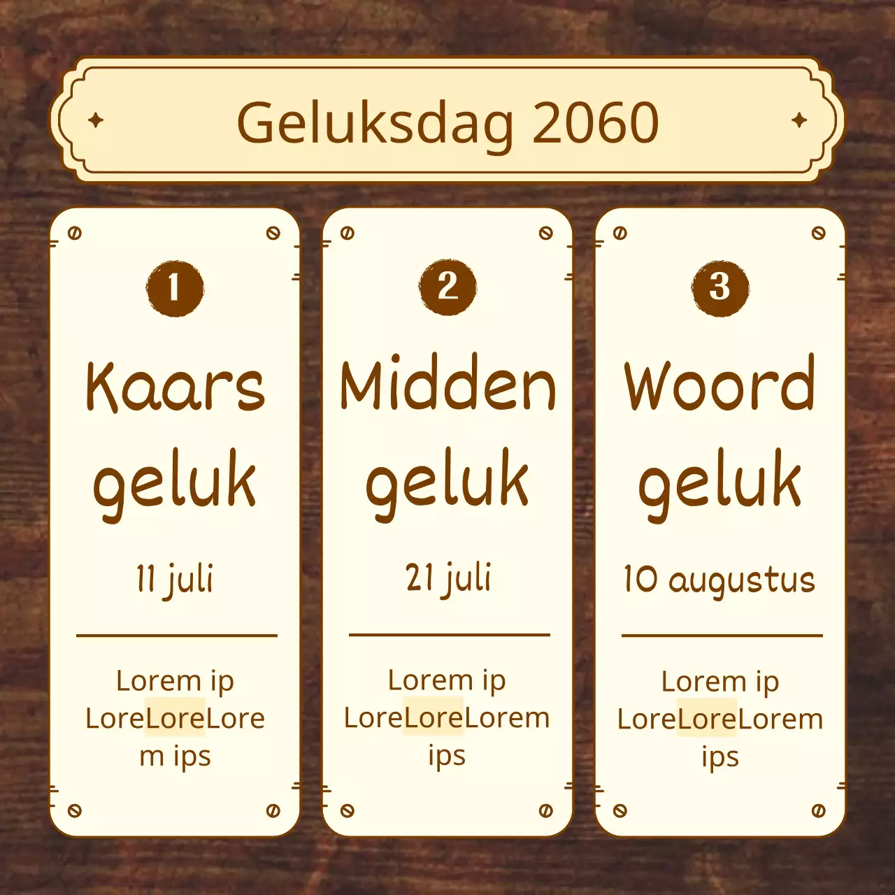 Over de traditionele bruine en beige driedelige outfit