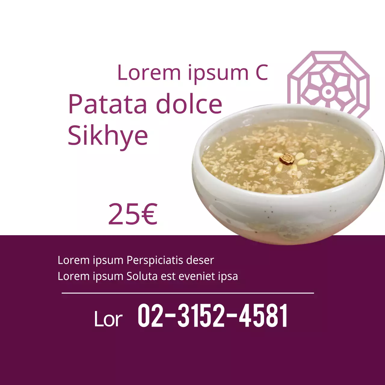 Amazake di patate dolci