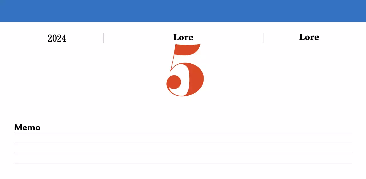 Retro-Konzept Nostalgie-Kalender in rot und blau