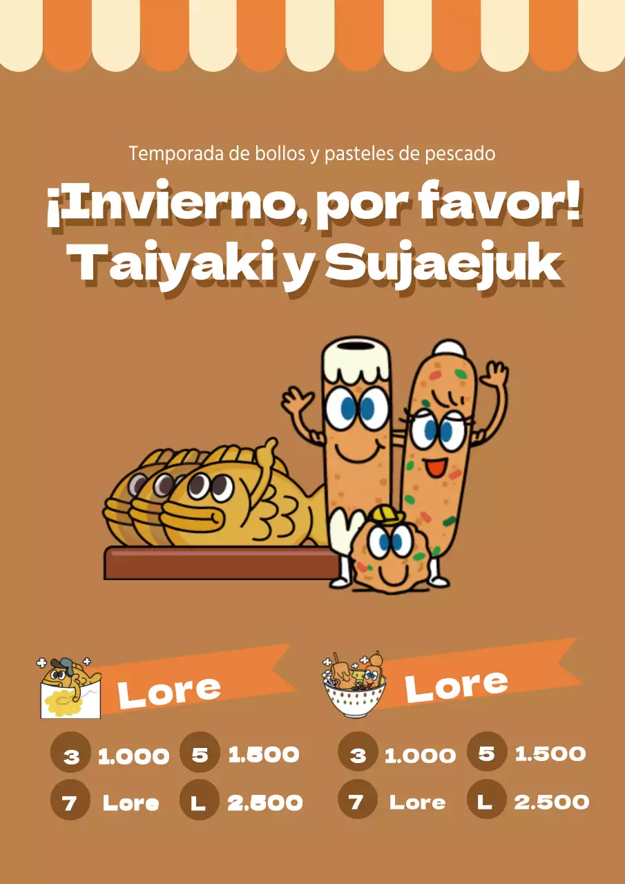 Pastel de arroz pegajoso y boniato Snack Menu