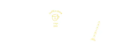 Illustrazione bianca gialla disegnata a mano