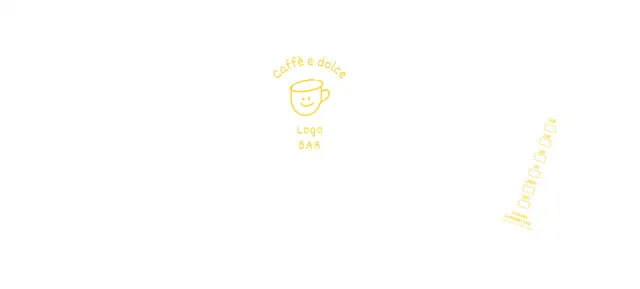 Illustrazione bianca gialla disegnata a mano