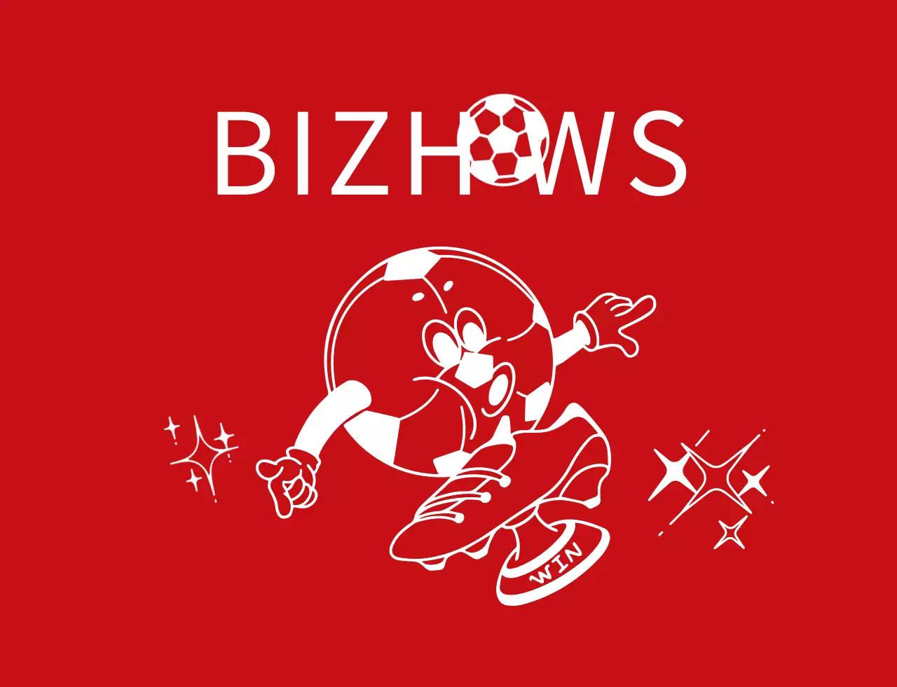 赤と白のコミカルなサッカーボールキャラクターイラスト風サッカースポーツ同好会