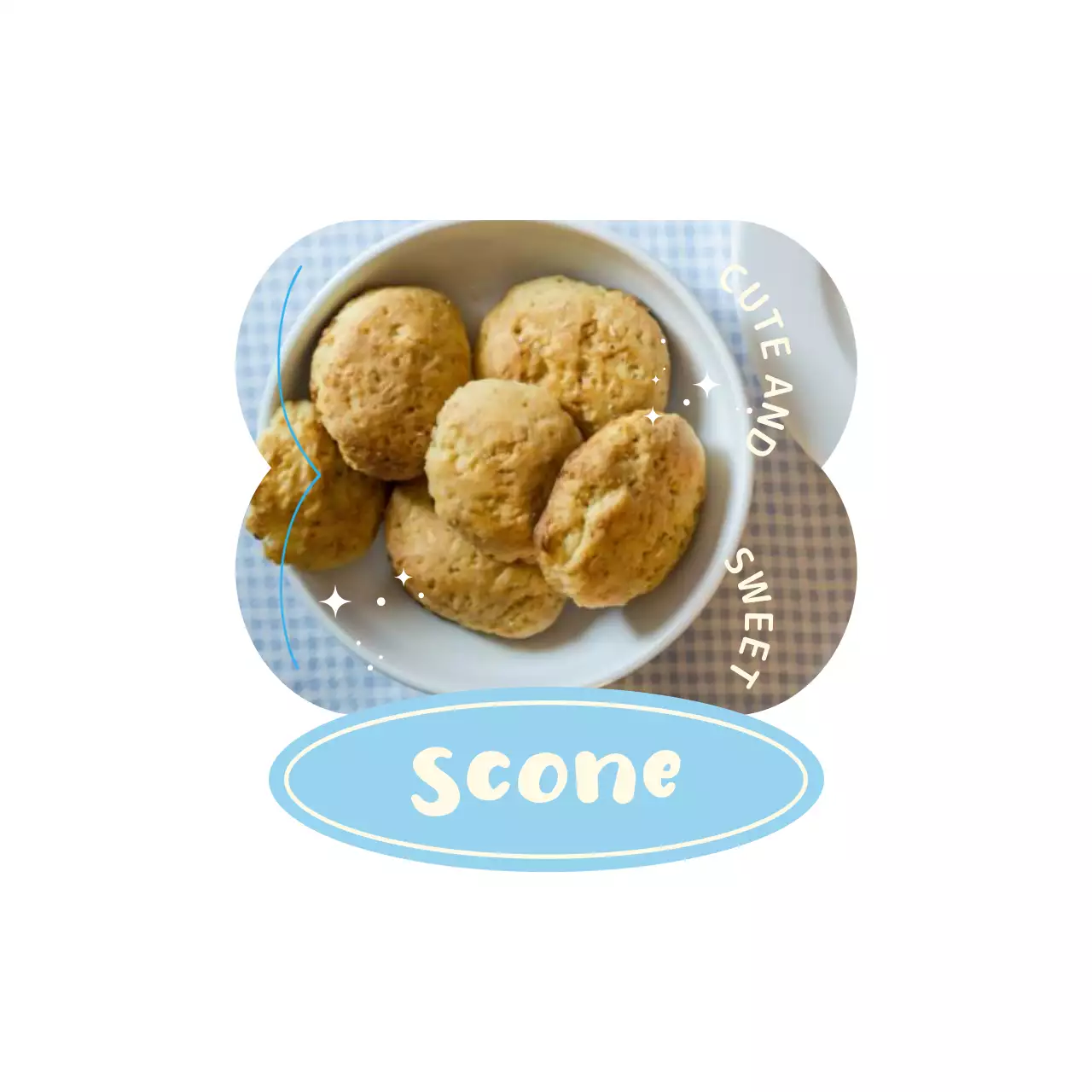 色とりどりのかわいいコンセプトのデザートメニュー案内用。