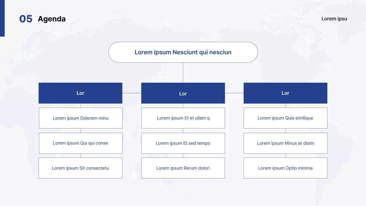 Einfache weiß-blaue Universitätspräsentation für einen Scheinwettbewerb