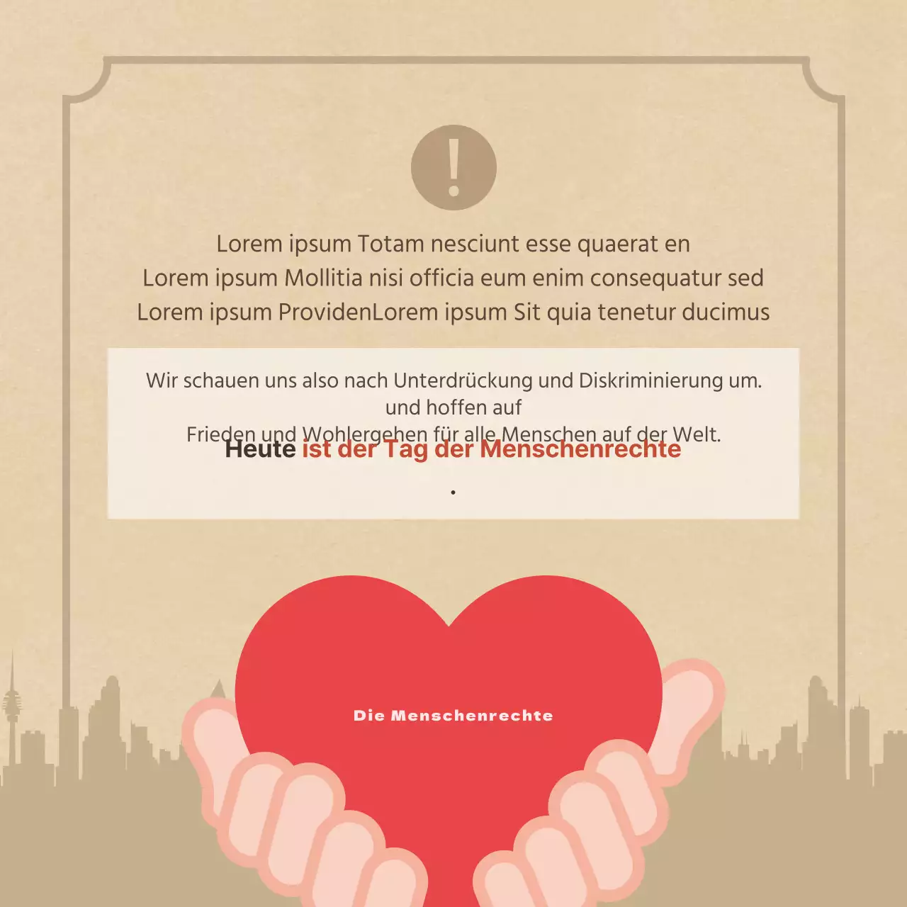 Duclass Weltmenschenrechtstag KarteNews Design