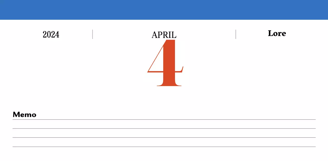 Retro-Konzept Nostalgie-Kalender in rot und blau