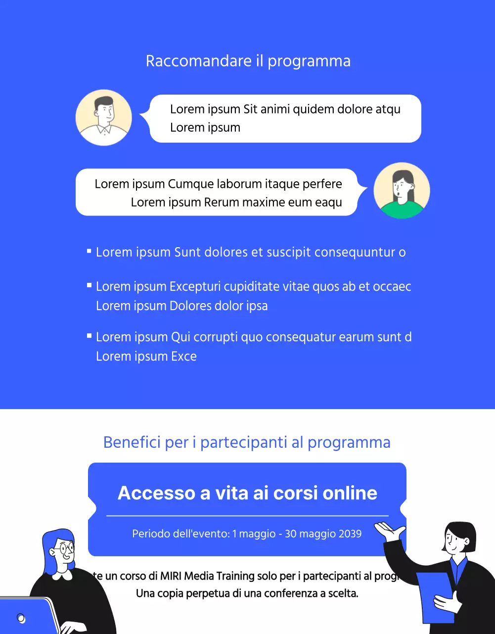 Una guida ai programmi di educazione all'alfabetizzazione digitale in blu e in bianco e nero