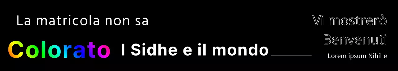 Accogliete i nuovi studenti con un design nero e colorato
