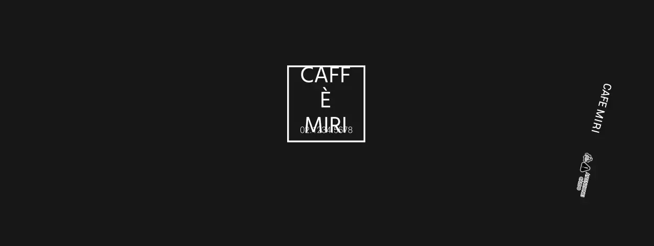 Portabicchieri nero con logo moderno