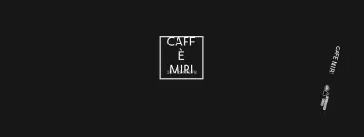 Portabicchieri nero con logo moderno