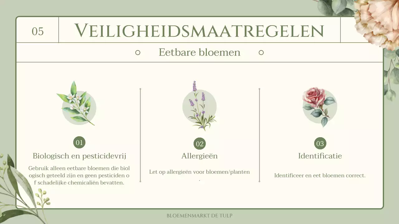 Trivia over eetbare bloemen en kruiden met een groen, sentimenteel aquarelillustratiethema