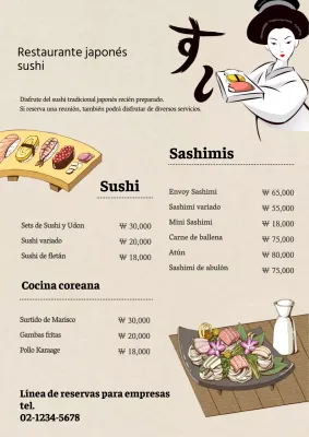 Sushi tradicional japonés
