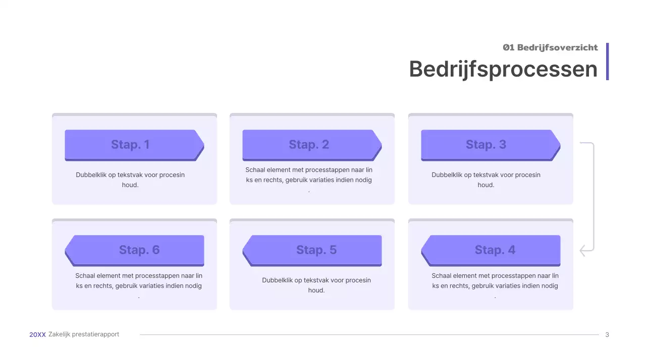 Paarse, driedimensionale UI-concept zakelijke presentatie kit