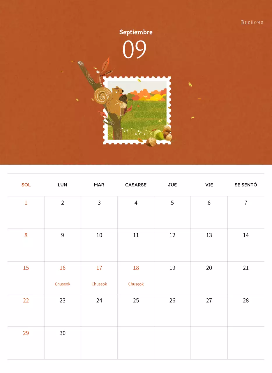 Ilustraciones de sellos con un concepto cálido