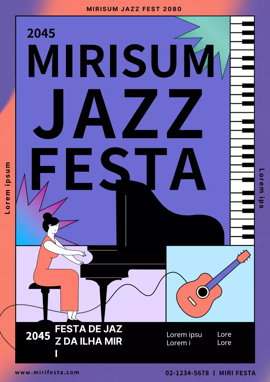 Purple Coral Performance Música de Jazz Kitschy