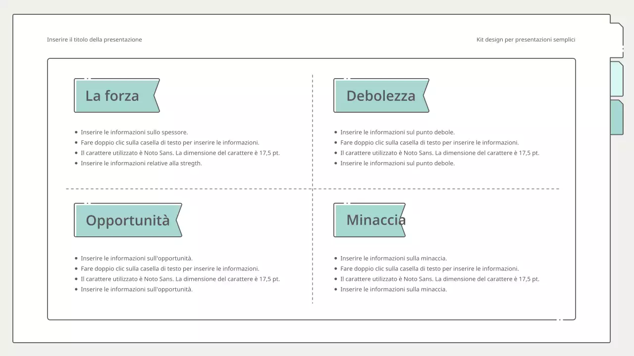 Kit di presentazione semplice e pulito in giallo