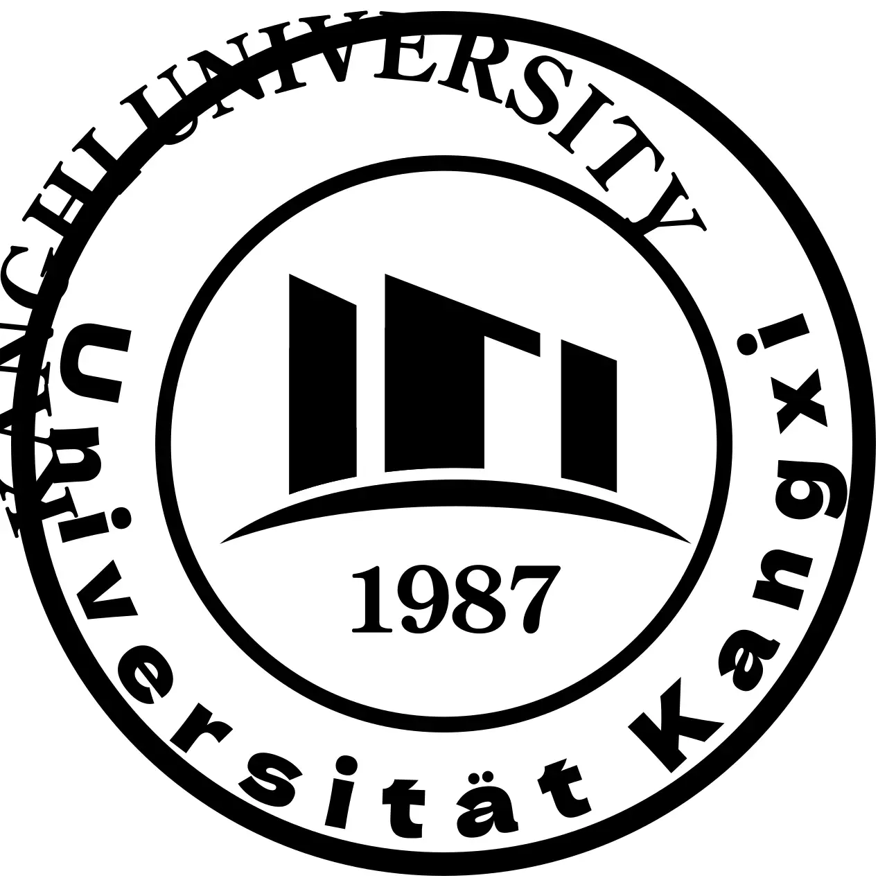 Erinnerungsstücke des Universitätsserviceclubs mit schwarzem Universitätslogo