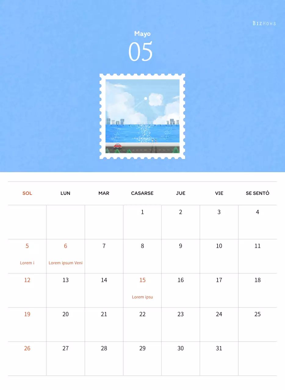 Ilustraciones de sellos con un concepto cálido