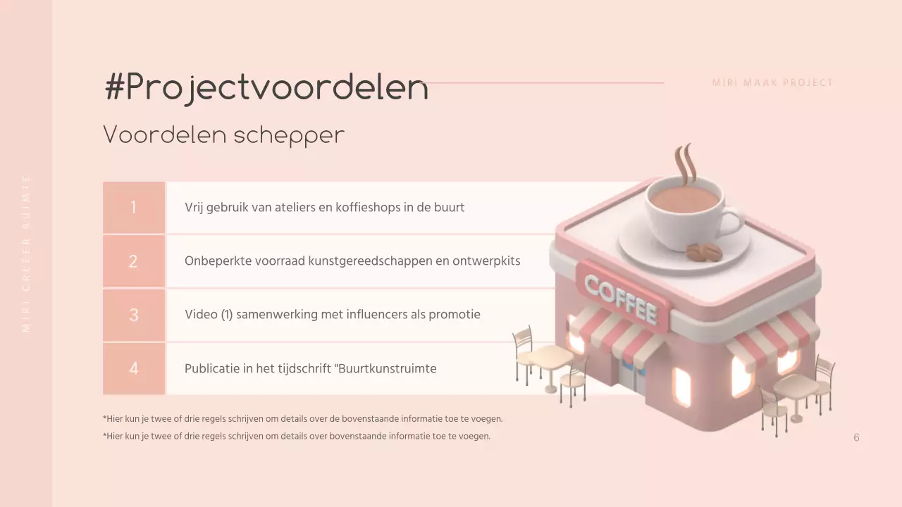 roze 3d driedimensionaal concept lokale maker wervingsgids