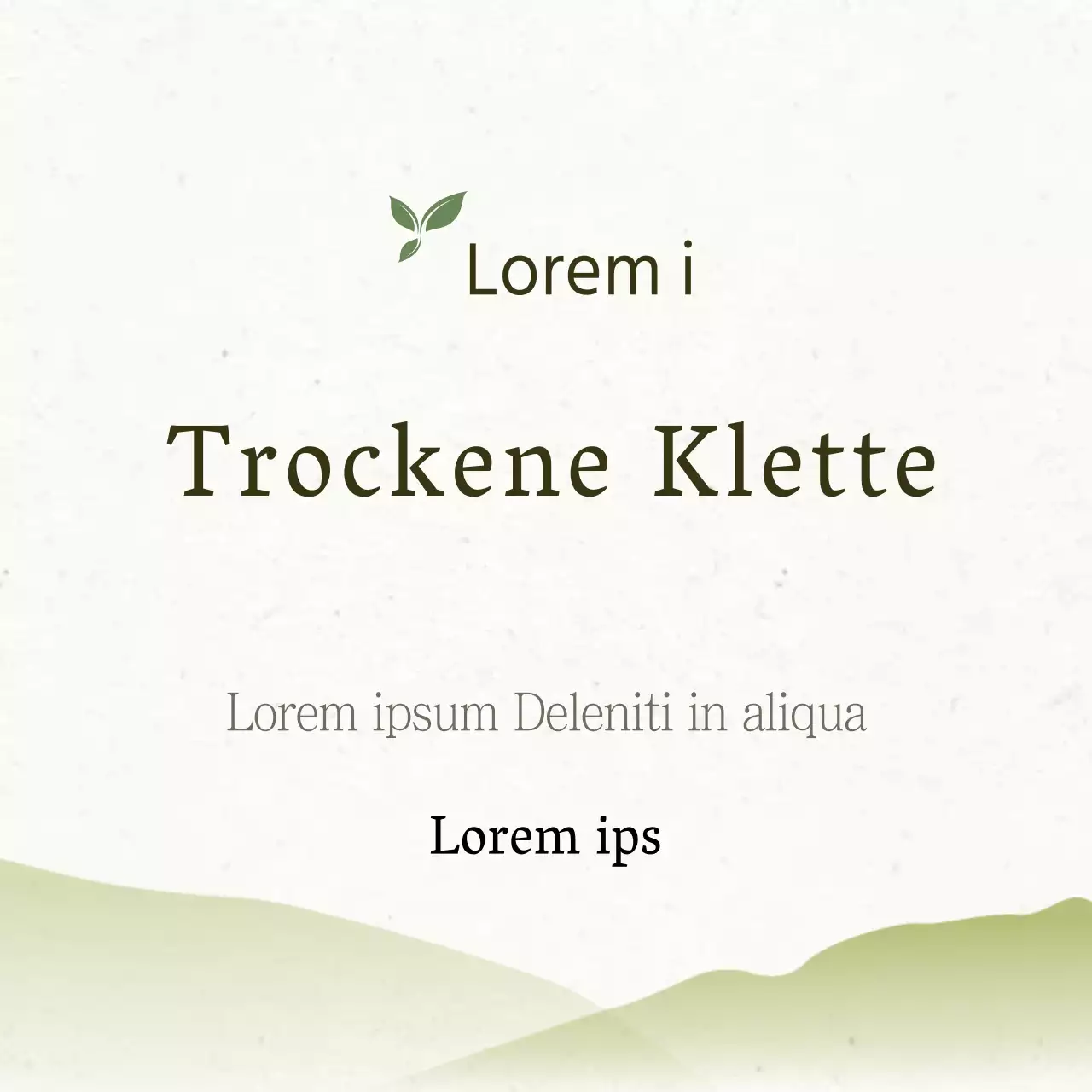 Trockene Klette