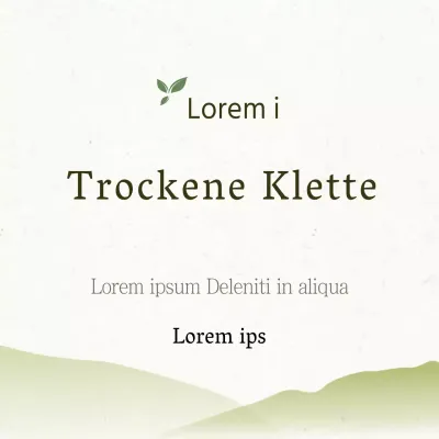 Trockene Klette