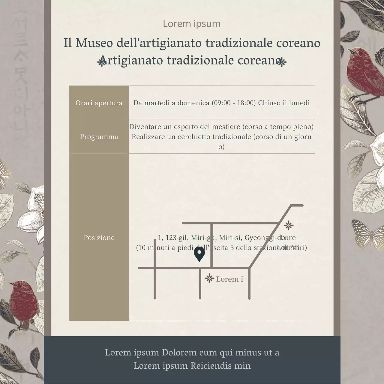 Corso di un giorno per realizzare un copricapo tradizionale del Capodanno cinese in marrone e blu navy