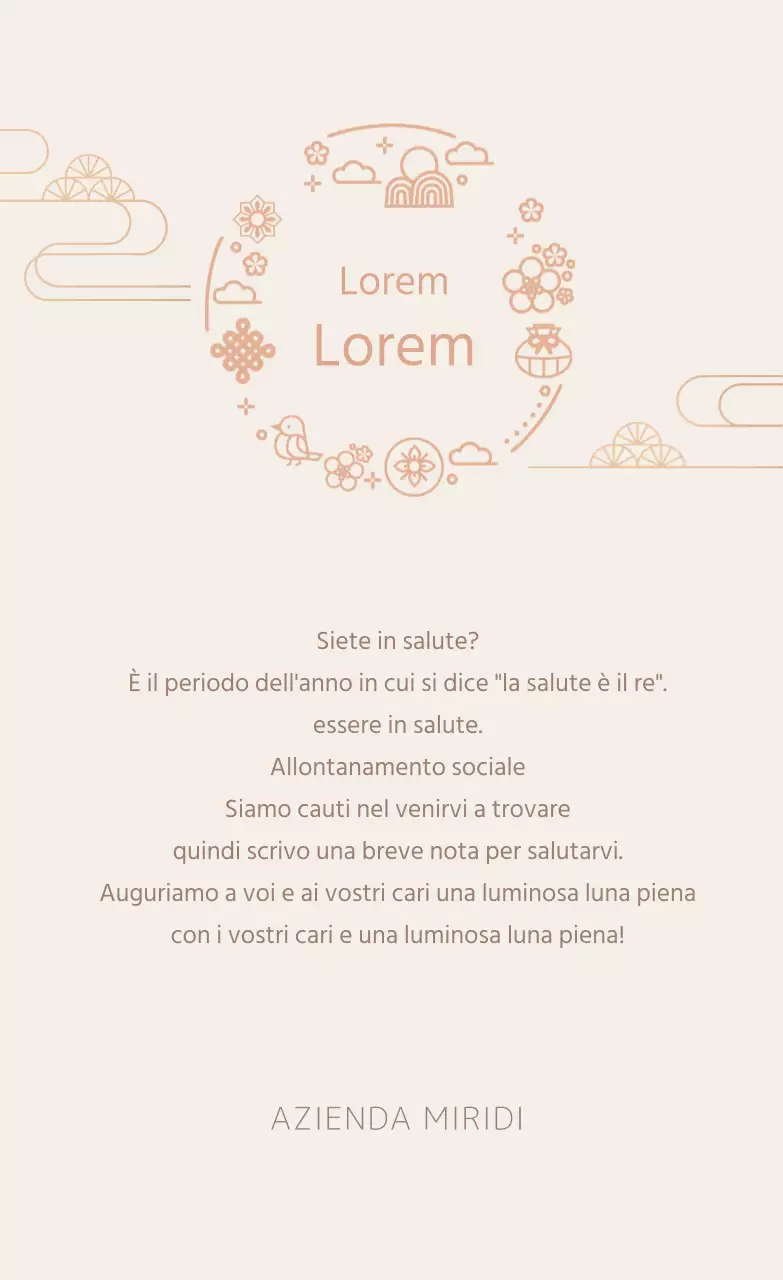 Semplici adesivi di auguri Obon