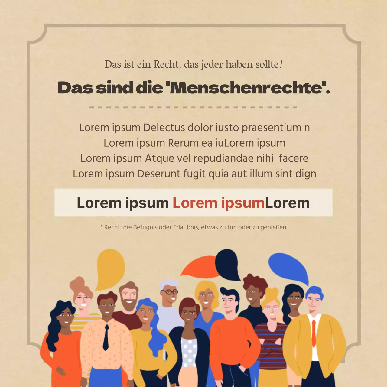 Duclass Weltmenschenrechtstag KarteNews Design