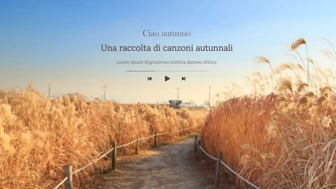 Playlist di canzoni autunnali Ciao autunno