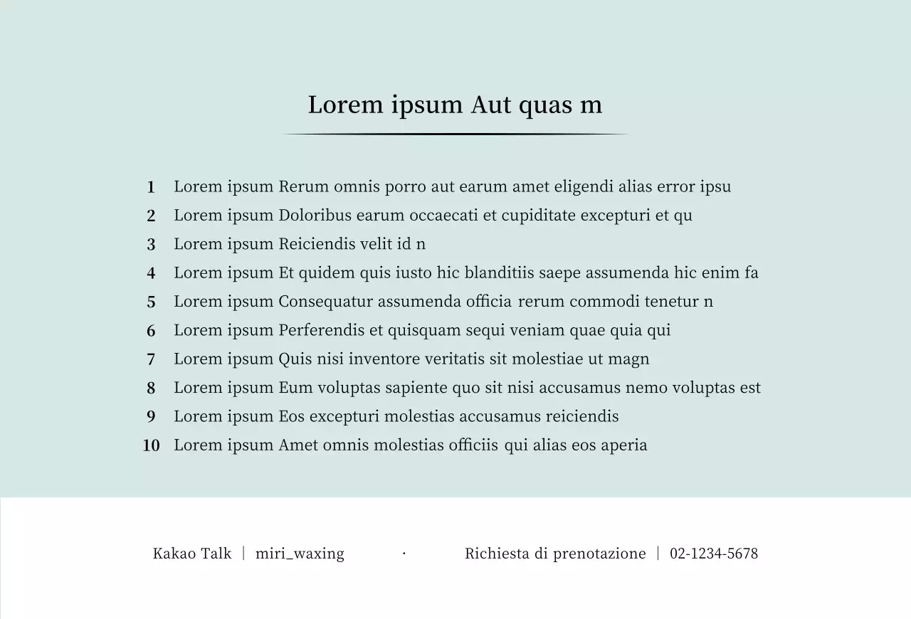 Cartolina orizzontale per la promozione della depilazione con ceretta fotografica in toni di zecca