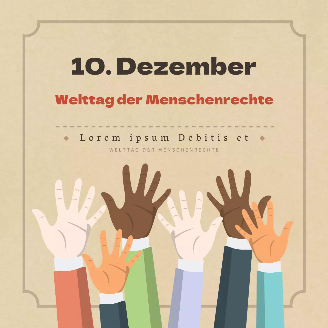 Duclass Weltmenschenrechtstag KarteNews Design