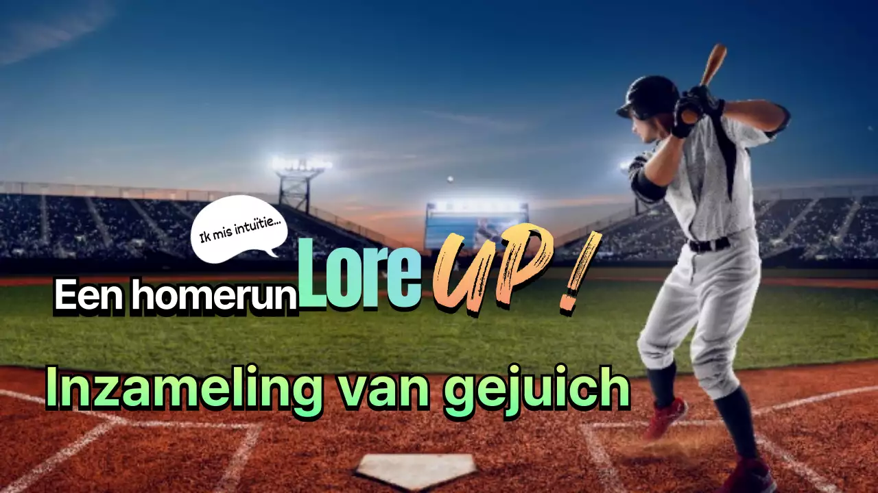 Een verzameling home run cheers met meeslepende foto's van het honkbalveld vanuit het perspectief van de catcher