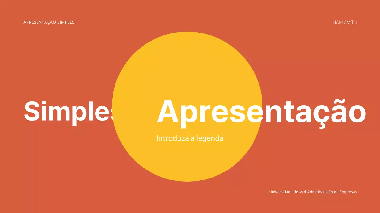 Apresentações simples
