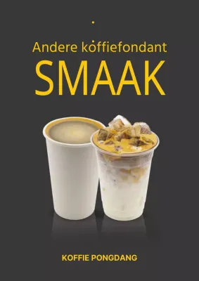 Adverteer je Simpel Café Latte drankenmenu