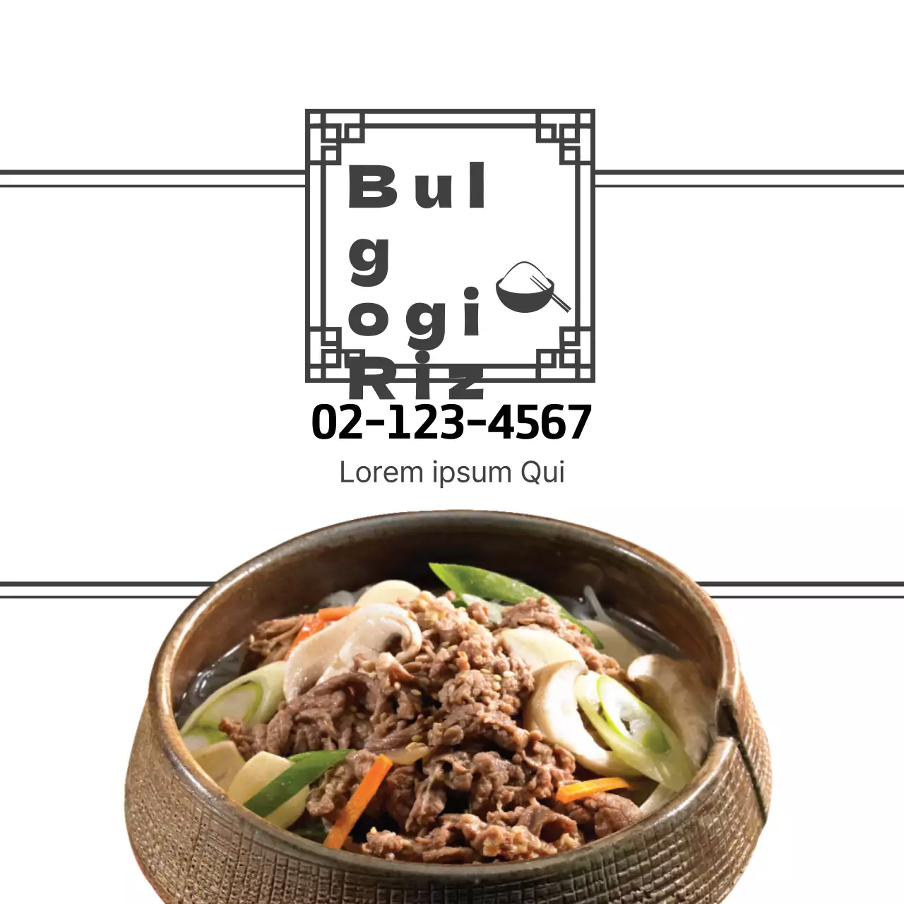 Repas bulgogi
