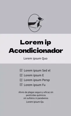 Etiquetas para mascotas con logotipo en gris