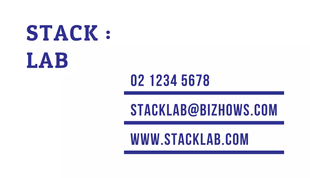 Cartes de visite d'entreprise